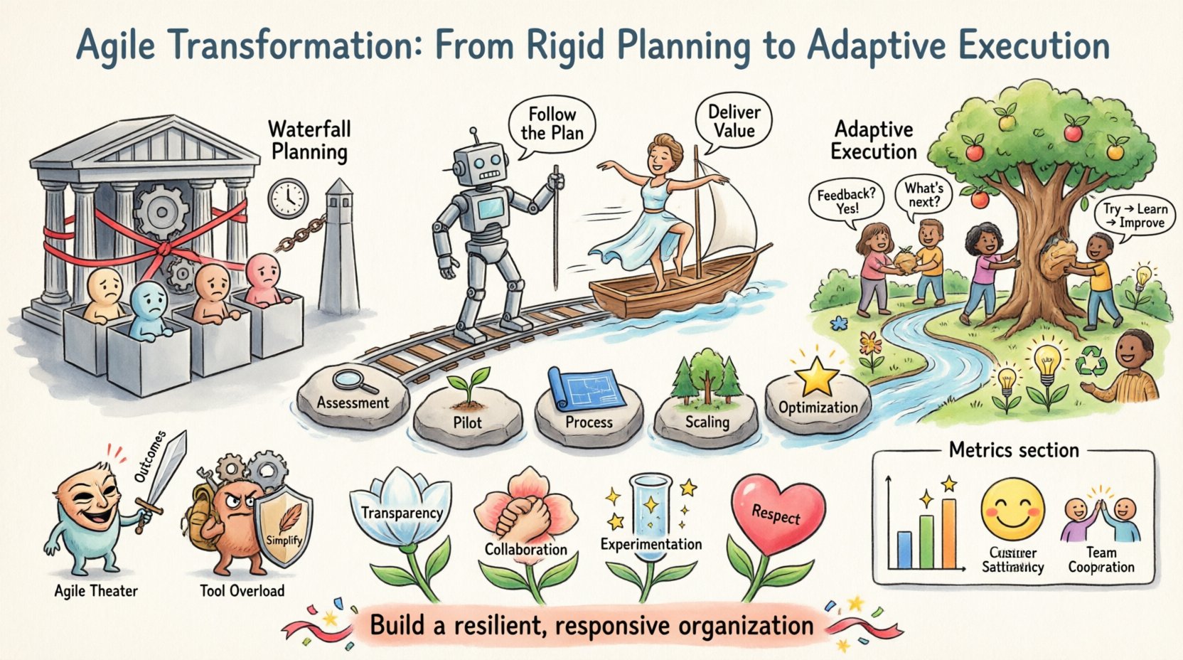 Agile Transformation: Von starren Planungen zu adaptiver Umsetzung