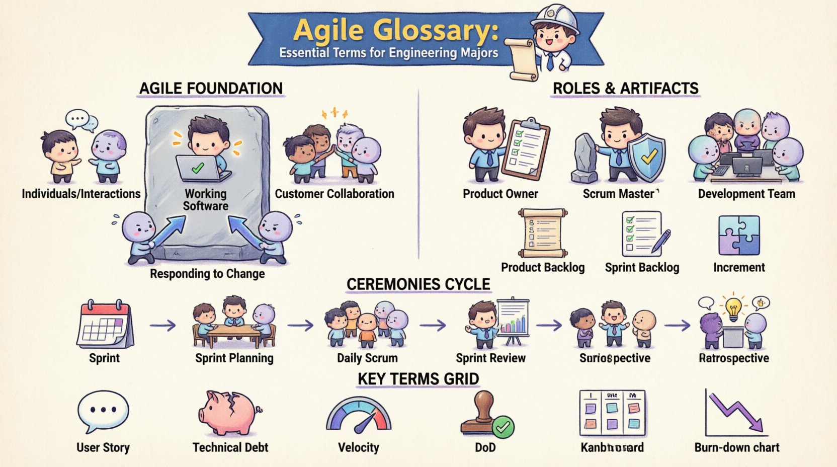 Glosario Ágil: Visión definitiva de los términos que todo estudiante de ingeniería debe conocer