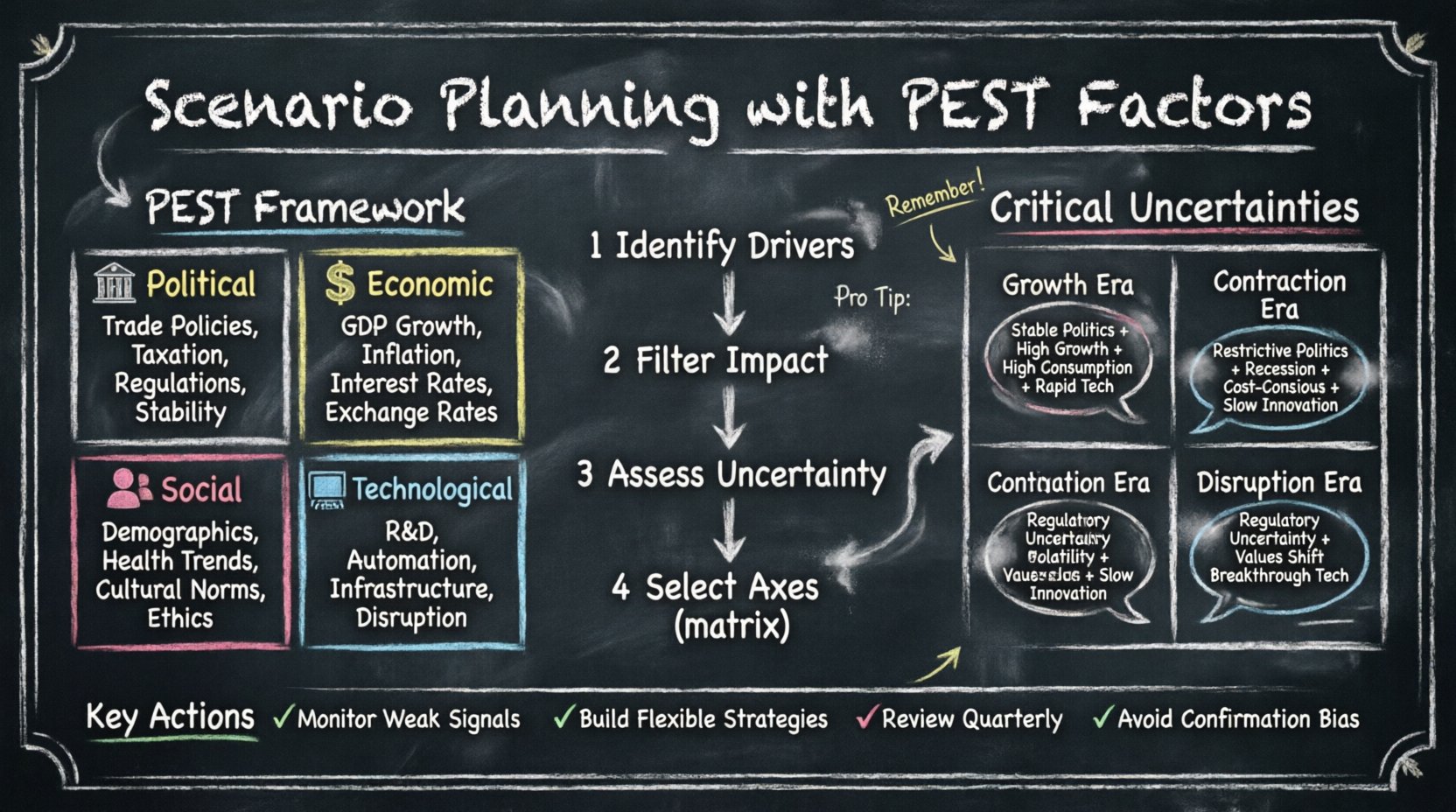 Técnicas de planificación de escenarios basadas en factores PEST