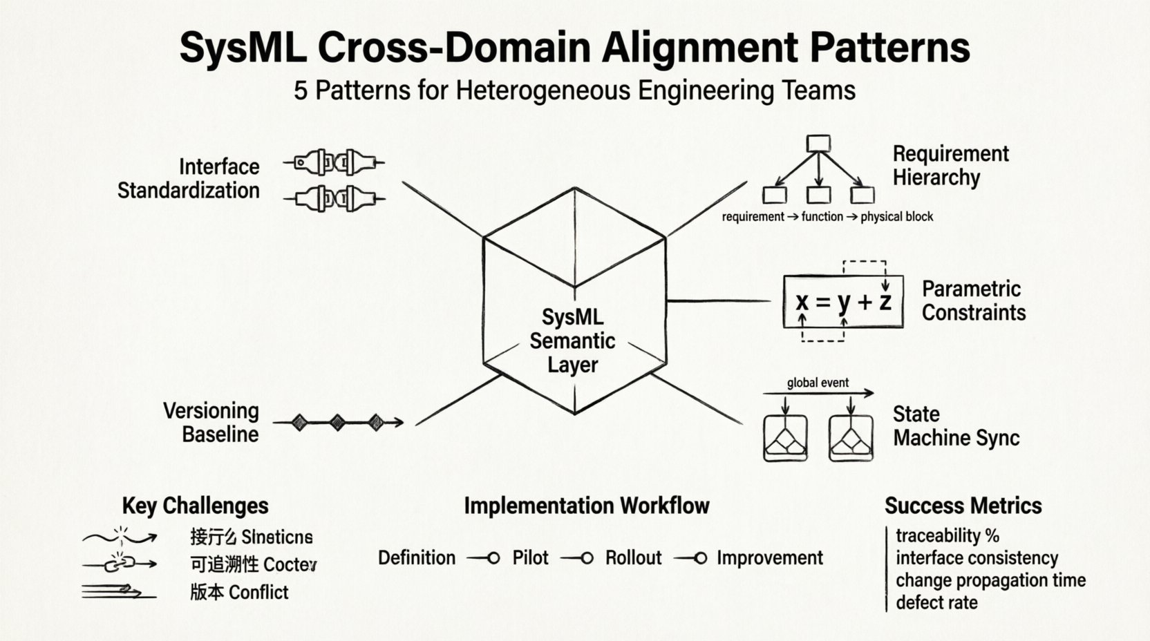 Patrones de alineación entre dominios de SysML para equipos de ingeniería heterogéneos