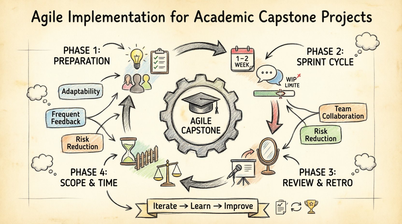 Mise en œuvre agile : un guide étape par étape pour les projets de fin d’études académiques