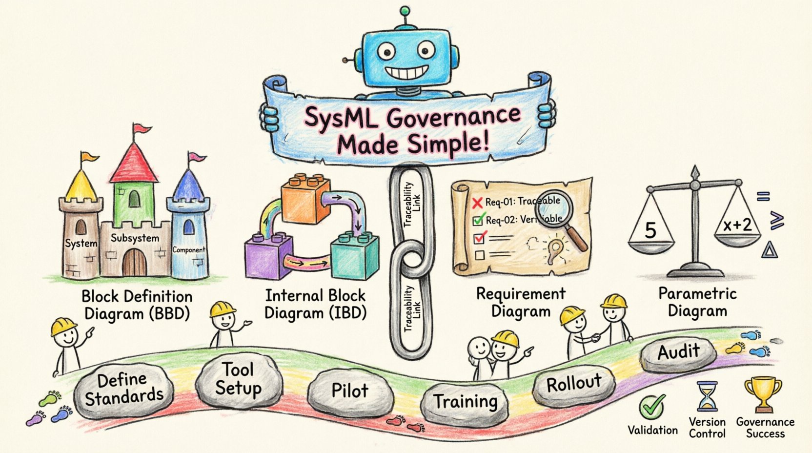 Normes de documentation d’architecture utilisant SysML pour la gouvernance technique