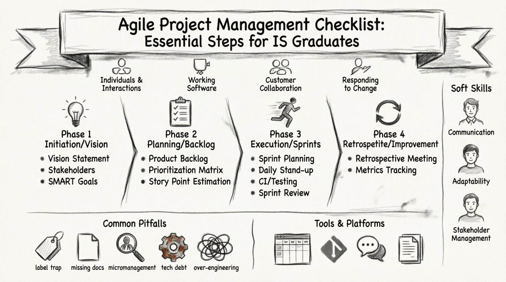 Daftar Periksa Manajemen Proyek Agile: Langkah-Langkah Penting bagi Lulusan Sistem Informasi