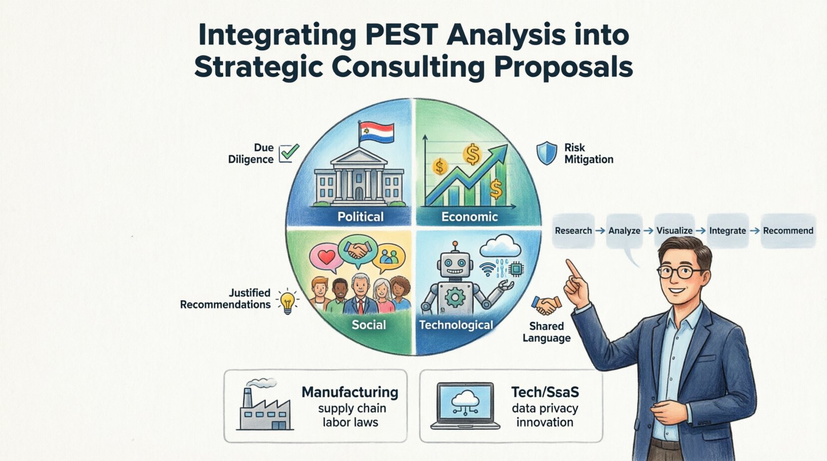 Mengintegrasikan Analisis PEST ke dalam Proposal Konsultasi Strategis