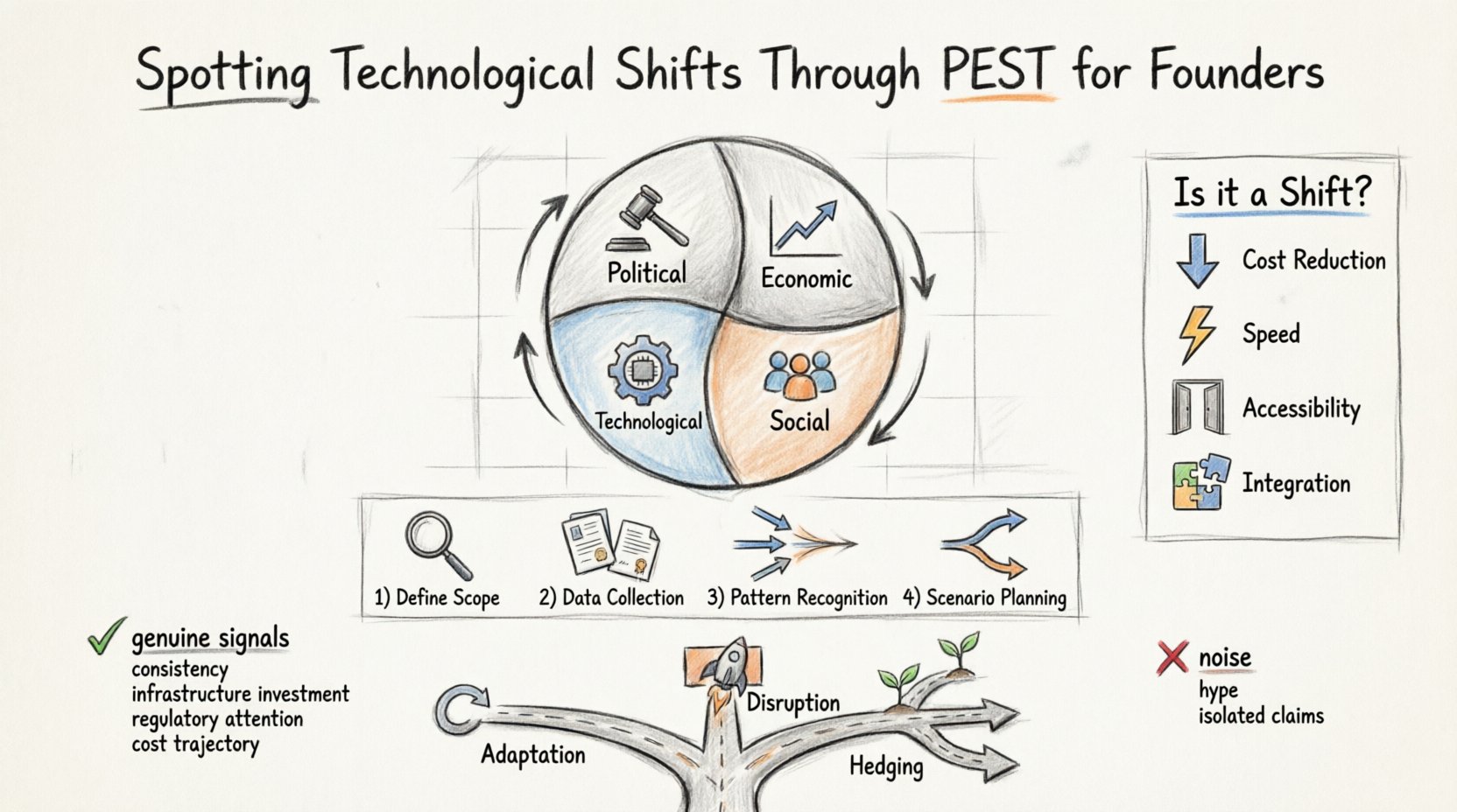 Identificando Mudanças Tecnológicas por meio do PEST para Empreendedores