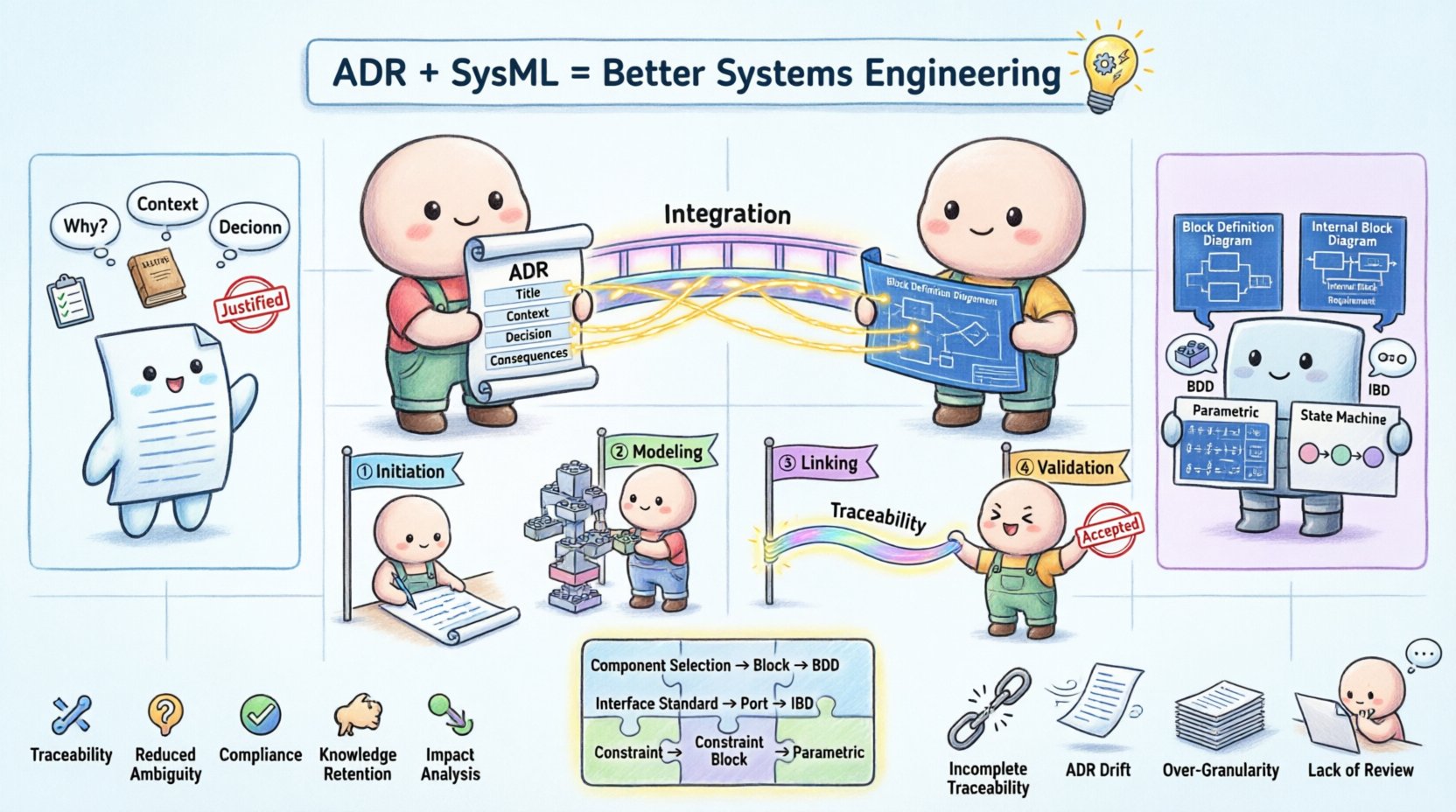 與SysML模型整合的架構決策紀錄