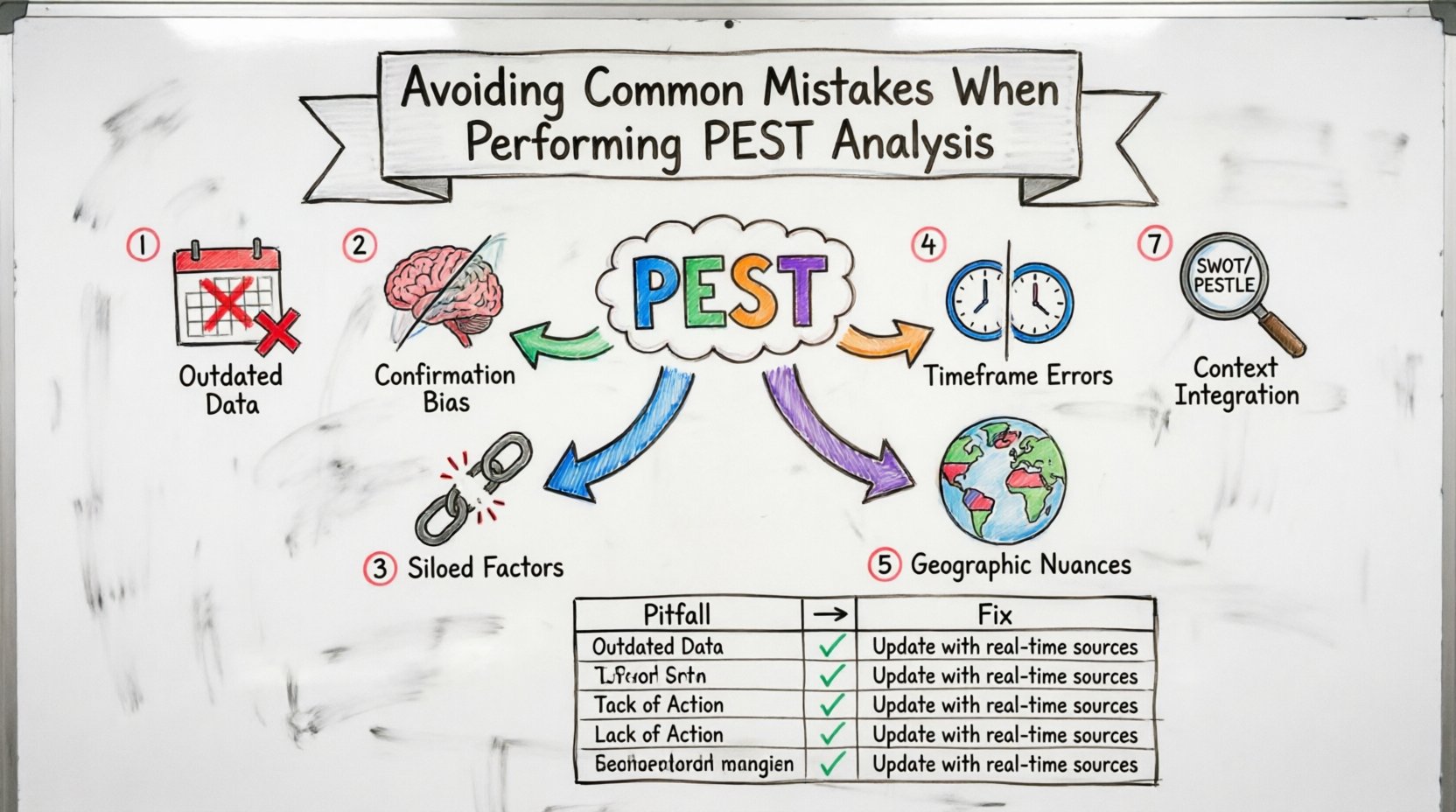避免執行PEST分析時的常見錯誤