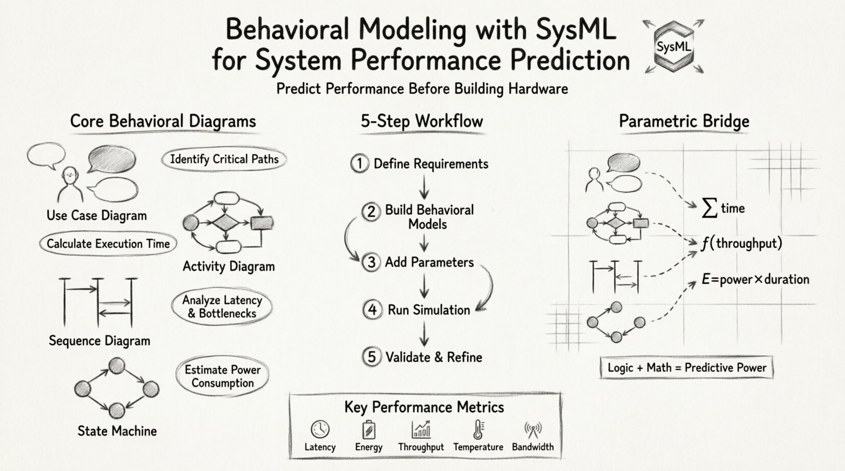 使用SysML進行系統效能預測的行為建模
