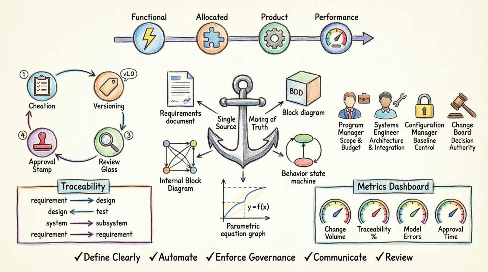 Architecture Baseline Management with SysML for Program Leadership