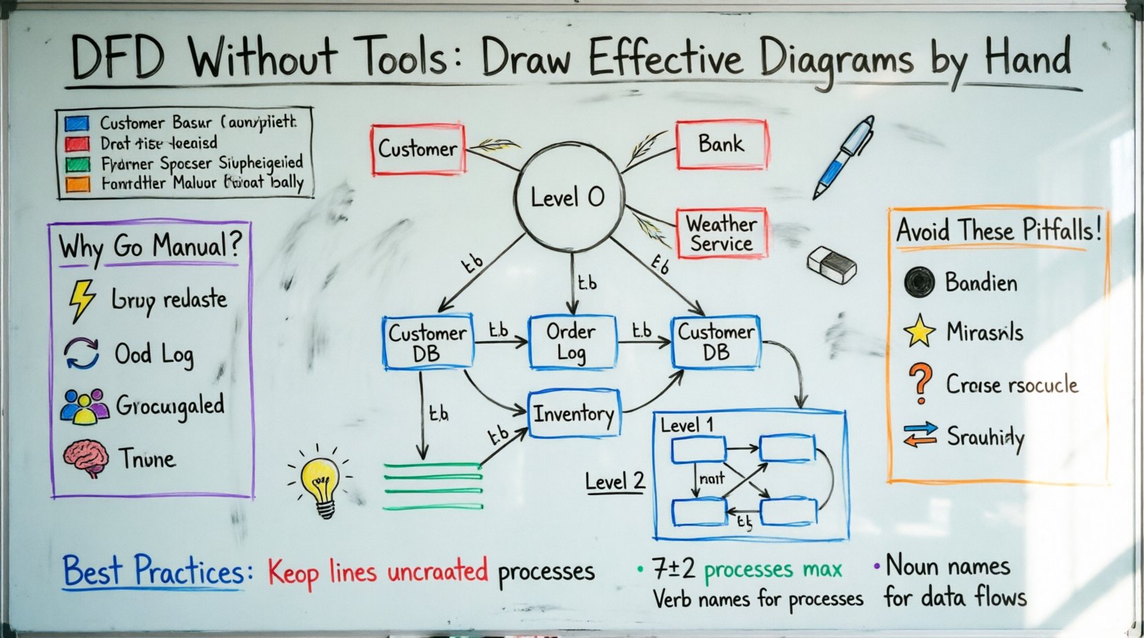 DFD Without Tools: How to Draw Effective Diagrams by Hand or in Simple Apps