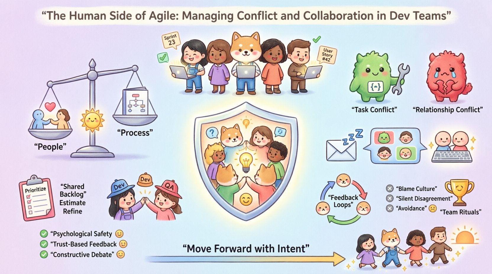 The Human Side of Agile: Managing Conflict and Collaboration in Dev Teams