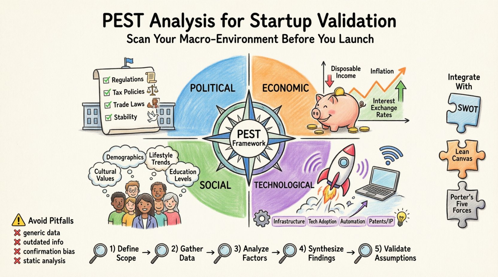 Validating Startup Ideas With PEST Analysis Methods