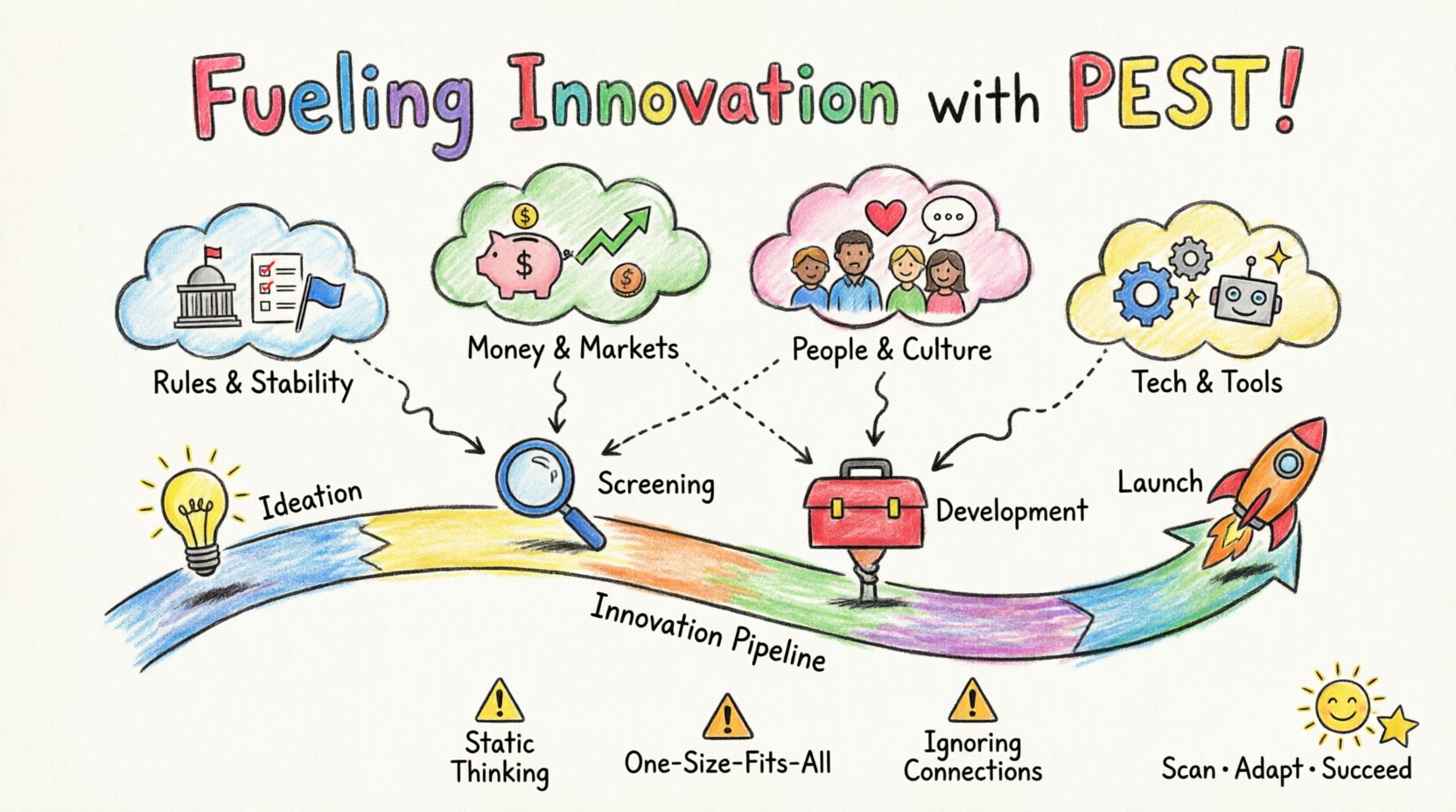 Fueling Innovation Pipelines Through PEST Evaluation