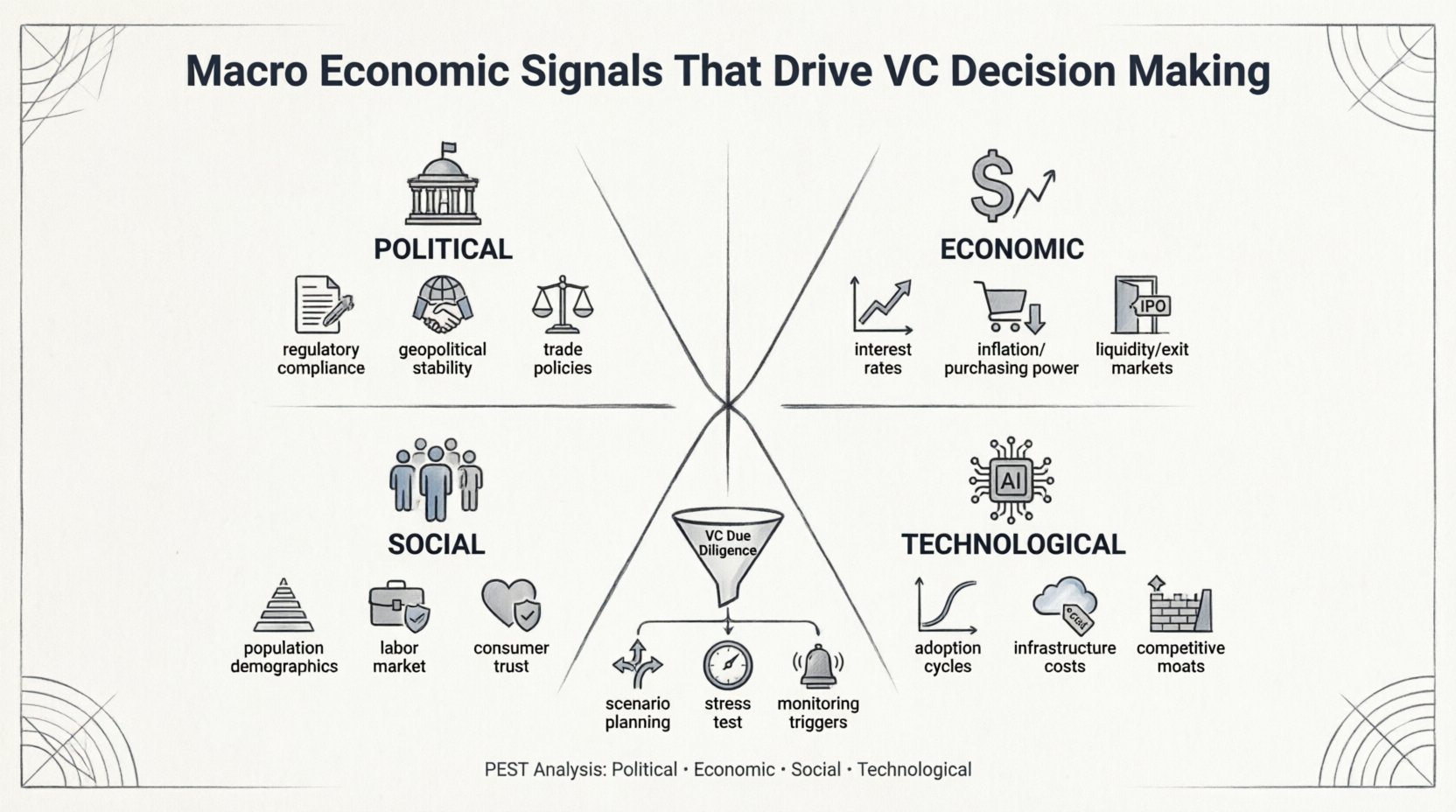 PEST Analysis Guide: Macro Economic Signals That Drive VC Decision Making