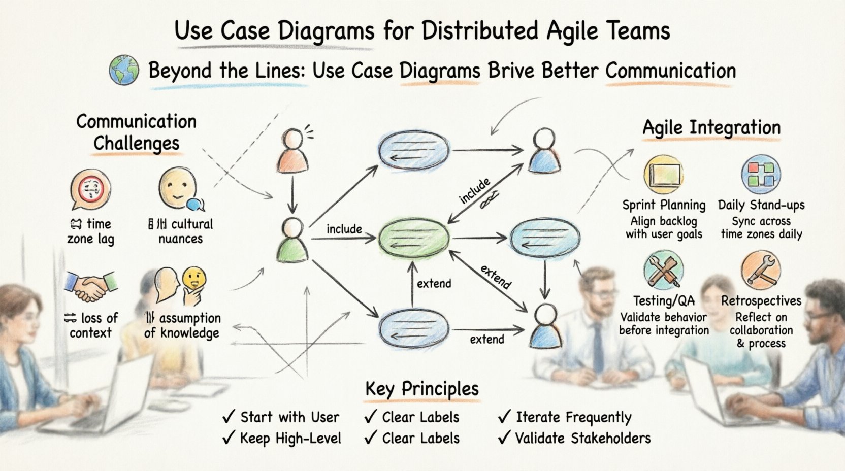 Beyond the Lines: How Use Case Diagrams Drive Better Communication in Distributed Agile Teams